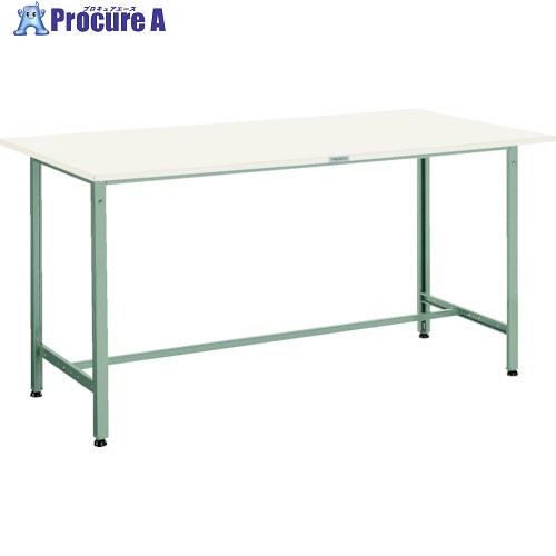 TRUSCO 軽荷重立作業台(300kg)HAE型 1500X900XH900 基本タイプ グリーン色 HAE-1509 (ﾆｭｰﾎﾟﾘﾊｸｼｮｸﾃﾝﾊﾞﾝ) 1台 ■▼240-8325