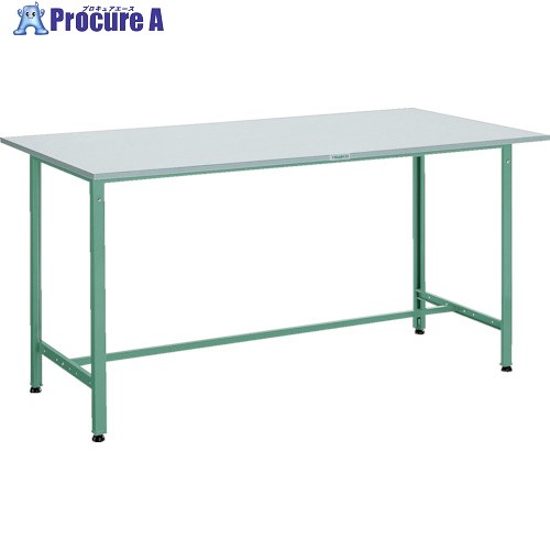 TRUSCO 軽荷重立作業台(300kg)HAE型 1800X750XH900 基本タイプ グリーン色 HRAE-1800 (ﾘﾆﾘｭｰﾑﾊﾞﾘﾃﾝﾊﾞﾝ) 1台 ■▼240-8392