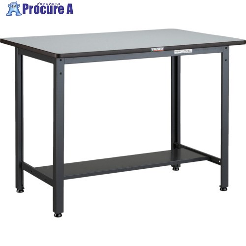 TRUSCO 中荷重立作業台(500kg)HAEW型 900X600XH885 基本タイプ ダークグレー色 HAEWP-0960 (ﾀﾞｯﾌﾟｹｼｮｳﾃﾝﾊﾞﾝ) 1台 ■▼241-5739