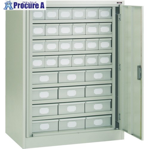 TRUSCO フリッパードアーキャビネット 1010X650XH1335 引出付 FPD-4507A 1台 ■▼301-8687