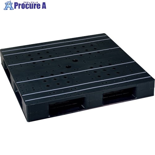 RISU リサイクルプラスチックパレット  HB-D4・1111 HBD41111BK 1個 ■▼350-8797【代引決済不可】【貨物輸送都度積もり書き】