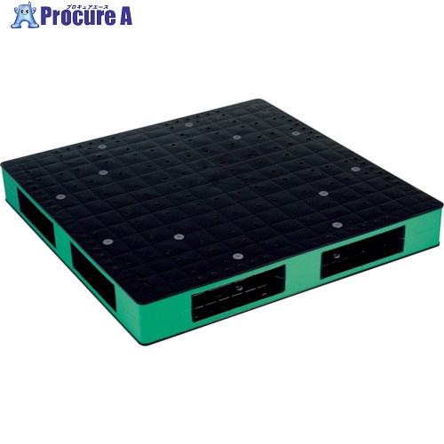 RISU リサイクルパレット HB-R4・1111SCブラック/ライトグリーン HBR41111SCBKLG 1個 ■▼377-8938 【送料都度見積】