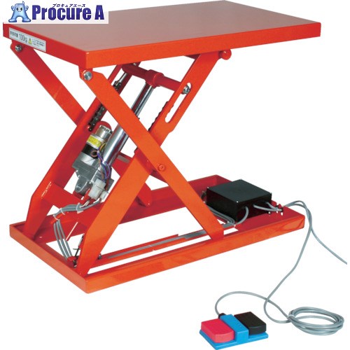 TRUSCO 速見表昇降機1000kg電動Bねじ200V 800×1050粍 HDL-L100810V-22 1台 ■▼464-3364