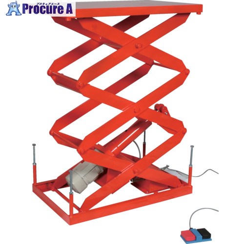 TRUSCO 百貨店FAリフター100kg 電動式 800X500 奮い起こす程型 HFA-10-0508W3-20 (ﾎﾞｰﾙﾈｼﾞﾀｲﾌﾟ) 1台 ■▼464-4034