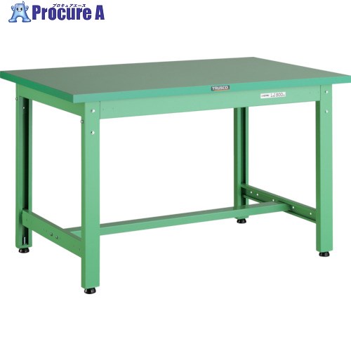 TRUSCO 中荷重作業台(800kg)GW型 900X600XH740 基本タイプ ヤンググリーン色 GWP-0960 YG 1台 ■▼466-8642