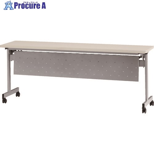 TOKIO 天板跳上式スタックテーブル(パネル付) 1800×450mm 天板色:ニューグレー HSN-1845P-NG 1台 ■▼491-9572 ※車上渡し