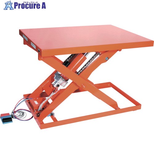 TRUSCO テーブルリフト500kg 電動Bねじ式 DC24Vバッテリー専用 800×1050 HDL-L50810V-D2 1台 ■▼855-3373