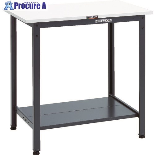 TRUSCO 軽荷重立作業台(300kg)HAE型 900X600XH900 下棚2枚付 ダークグレー色 HAE-0960LT2 DG 1台 ■▼868-8652