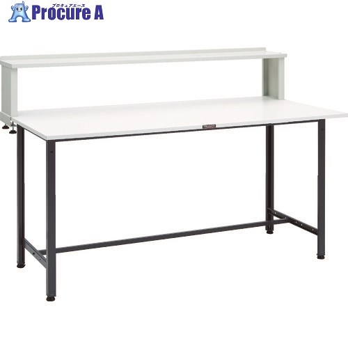TRUSCO 軽荷重立作業台(300kg)HAE型 1800X900XH1204(全高) 上棚付 ダークグレー色 HAE-1809YURB DG 1台 ■▼868-8676