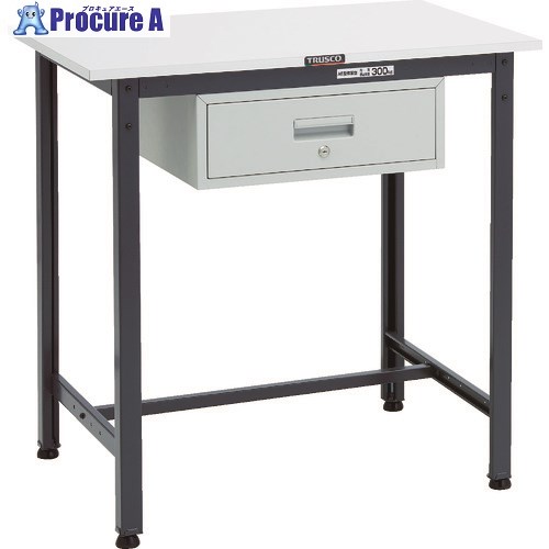 TRUSCO 軽掛け目立御役目台(300kg)HAE型 900X600XH900 1段引出付 うす暗い薄墨色色 HRAE-0960F1DG 1台 ■▼868-8680