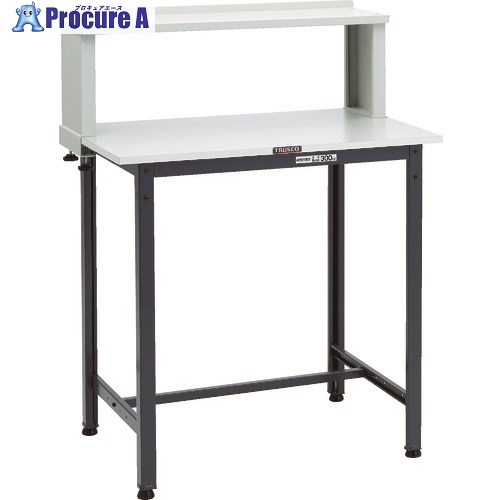 TRUSCO 軽荷重立作業台(300kg)HAE型 900X600XH1204(全高) 上棚付 ダークグレー色 HRAE-0960YURB DG 1台 ■▼868-8685