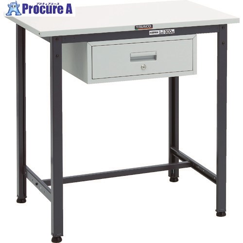 TRUSCO 軽荷重立作業台(300kg)HAE型 900X600XH900 1段引出付 ダークグレー色 HSAE-0960F1 DG 1台 ■▼868-8709