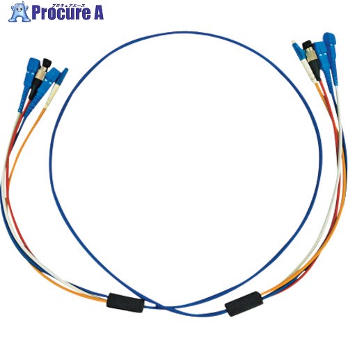 SANWA 光ファイバケーブルロバストタイプケーブル色:青碧 芯数4 HKB-LCLCRB1-50 1本 ■▼100-3067 ※人間宅様送ること不可