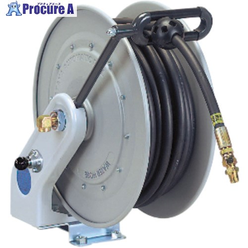ハタヤ 自動巻高圧水用ホースリール15m 内径φ9.5 ラバーホース NWLC-HP153 1台 ■▼134-1747 ※車上渡し