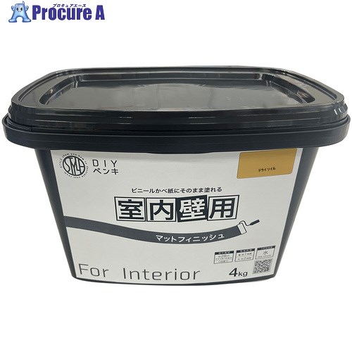ニッぺ 室内かべ用塗料 STYLE DIYペンキマットフィニッシュ 室内壁用 ドライソイル 4kg 4976124871399 1個 ■▼690-1570 【送料都度見積】