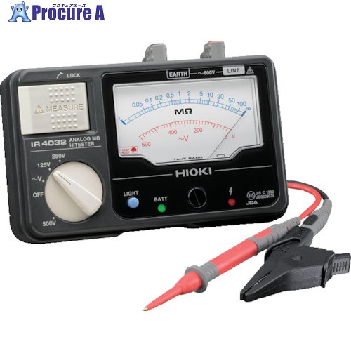 HIOKI アナログ絶縁抵抗計(3レンジ) IR4032-10 書類3点付 IR4032-10SYORUI3TENTUKI 1台 ■▼117-8532 【送料都度見積】