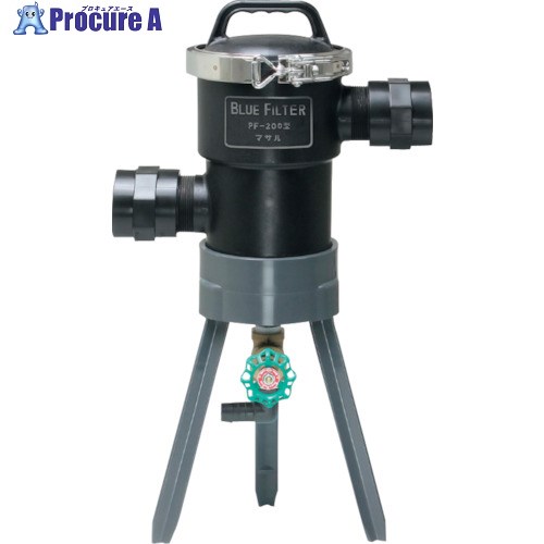 マサル 青色水漉し PF-200型 低圧用 40φ 120メッシュ M4306 1個 ■▼124-0696 【貨物輸送都度積もり書き】 散水・潅水用具-花・ガーデン・DIY