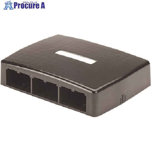 PANDUIT ローゼットボックス シャッターなし 6個口 黒 JOQ60000BL JOQ60000BL 10個 ■▼147-7419 【送料都度見積】
