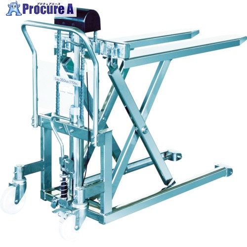 Bishamon ハンドリフター ステンスクーパー 均等荷重500kg フォーク寸法1080×520mm LV50E-HL 1台 ■▼453-0772 【送料都度見積】※車上渡し|プロキュアエース
