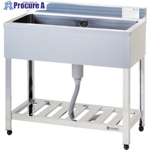 楽天市場】アズマ・東製作所一槽シンク型式：KP1-900寸法：幅900m 奥行