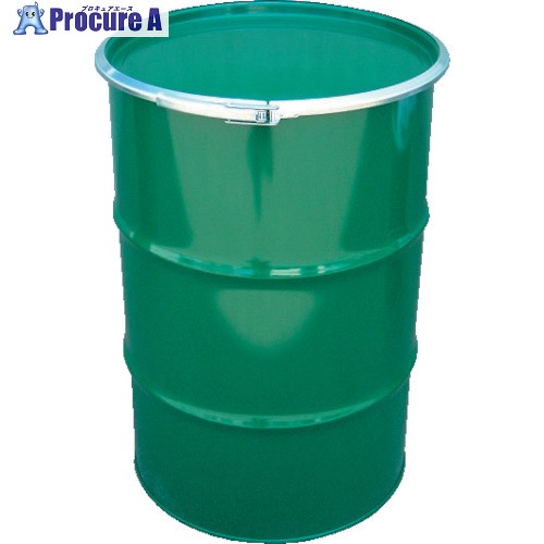 JFE 鋼製ドラム缶 オープンタイプ 外レバー式 100L KD100LSTS 1本 ■▼458-4937