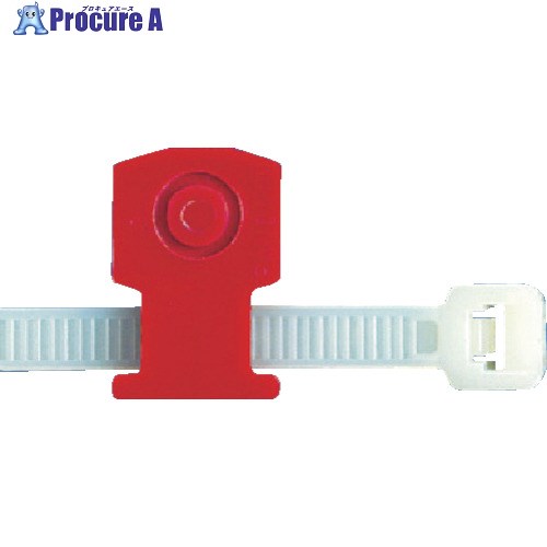 PANDUIT リベット式薄型押し込み固定具 赤 (100個入) KIMS-H366-C2 10袋 ■▼477-4574 【送料都度見積】