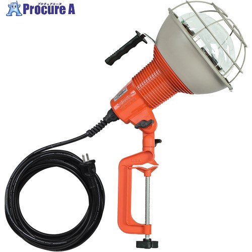 ハタヤ 防雨型作業灯 リフレクターランプ500W 100V電線5m バイス付 RG-505 1台 ■▼851-3911 【送料都度見積】