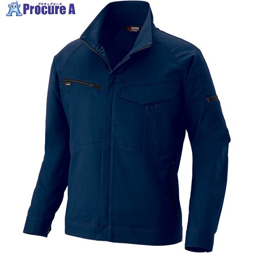 アイトス ムービンカット 長袖ブルゾン(男女兼用)AZ6802 ネイビー 5L AZ6802-008-5L 1着 ■▼687-5930 【代引決済不可】【送料都度見積】