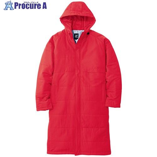 アイトス ベンチコート(男女兼用)AZ8291 レッド XL AZ8291-009-XL 1着 ■▼688-2423 【代引決済不可】【送料都度見積】