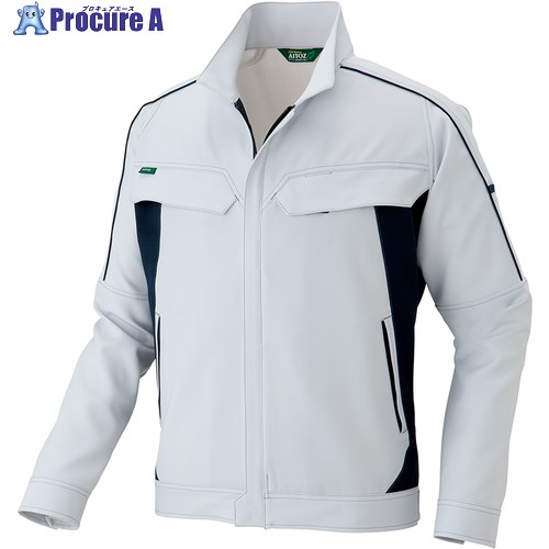 アイトス 長袖ストレッチブルゾン(エコワーカーストレッチ男女兼用)AZ1902 シルバーグレー 5L AZ1902-003-5L 1着 ■▼688-8587 【代引決済不可】【送料都度見積】