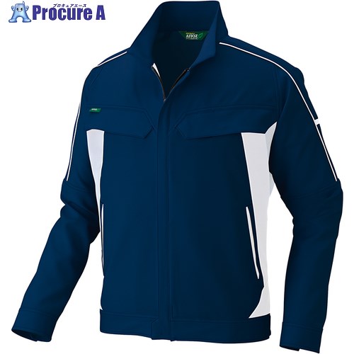 アイトス 長袖ストレッチブルゾン(エコワーカーストレッチ男女兼用)AZ1902 ネイビー 6L AZ1902-008-6L 1着 ■▼688-8589 【代引決済不可】【送料都度見積】