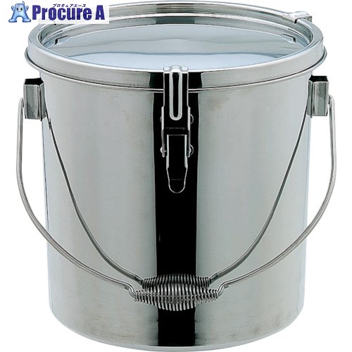 SUGICO 18-8テーパー付 密閉容器 吊付 φ270×H275mm TH-427H 1個 ■▼414-3025 【送料都度見積】 17,936円