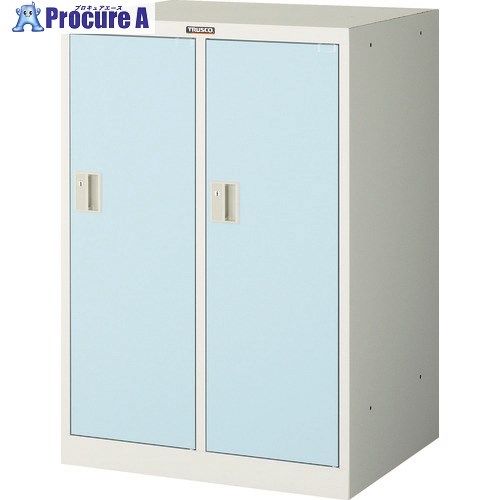 TRUSCO ミニロッカー 2連用 ブルー MLK2-B 1台 ■▼454-0808