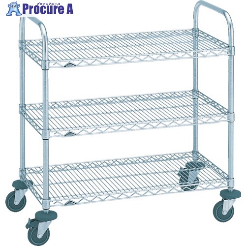 ERECTA 全能手押し車 間口1062mm×奥ぶかさ460mm×高さ963粍 3段 NBKC-S 1台 ■▼456-4529 【貨物輸送都度積もり書き】