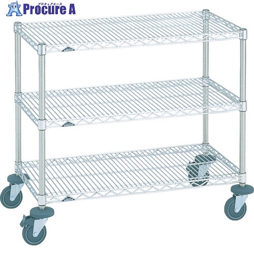 ERECTA ミニ手押し車 間口605mm×奥ぶかさ460mm×高さ923粍 3段 NMCA 1台 ■▼456-4570 【貨物輸送都度積もり書き】