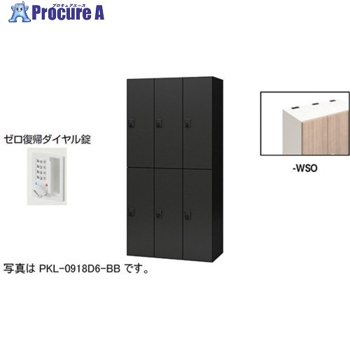NAIKI パーソナルロッカー(6人用) ポッケ PKL型 ラージタイプ ゼロ復帰ダイヤル錠 PKL-0918DR6-WSO 1台 ■▼612-4061 ※個人宅様送り不可|プロキュアエース