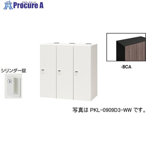 NAIKI パーソナルロッカー(3人用) ポッケ PKL型 ラージタイプ シリンダー錠 PKL-09093-BCA 1台 ■▼612-4309 ※個人宅様送り不可｜プロキュアエース