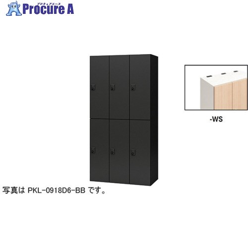 NAIKI パーソナルロッカー(6人用) ポッケ PKL型 ラージタイプ ダイヤル錠 PKL-0918D6-WS 1台 ■▼612-4329 ※個人宅様送り不可|プロキュアエース