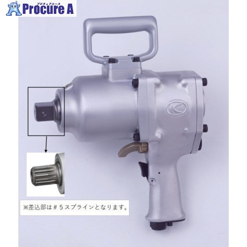 空研 #5スプライン超軽量N型大型エアインパクトレンチ KW-4500PS KW-4500PS 1台 ■▼689-4095