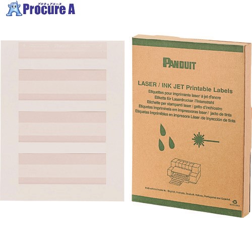 PANDUIT レーザープリンタ用回転ラベル 白 印字部50.8mmX25.4mm ラベル数500枚 R200X400X1J R200X400X1J 1箱 ■▼147-8984 【送料都度見積】