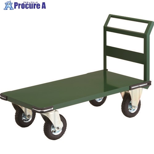 TRUSCO 鋼鉄製運搬車 1200X600 空気入タイヤ PH-2L-AR 1台 ■▼149-5858
