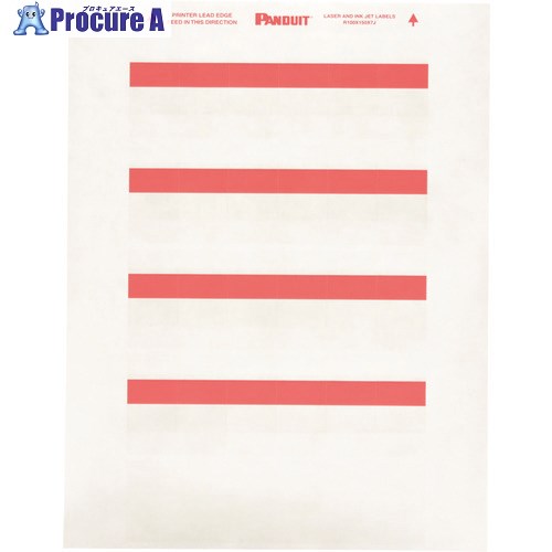 PANDUIT レーザ印刷機用回転させる下げ札 ポリエステル 赤 R100X150X7J R100X150X7J 1箱 ■▼158-5253 【貨物輸送都度積もり書き】