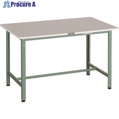 TRUSCO 軽荷重作業台(300kg)RAE2型 RoHS2対応天板 1200X600XH740 グリーン色 RAE2-1260 1台 ■▼161-1307 25,178円