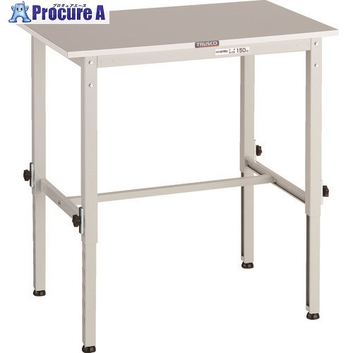 TRUSCO 軽掛け目御役目台高さ自然調整式(150kg)RAEM2型 RoHS2対応天板 900X750XH650～950 白いこと色 RAEM2-0975 W 1台 ■▼161-1333
