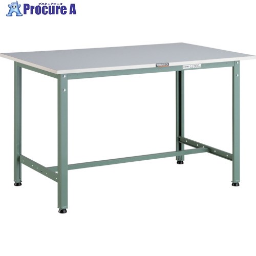 TRUSCO 軽荷重作業台(300kg)AE型 900X450XH740 基本タイプ グリーン色 RAE-0945 (ﾘﾉﾘｭｰﾑﾊﾞﾘﾃﾝﾊﾞﾝ) 1台 ■▼238-5414