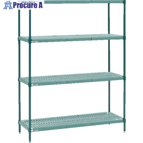 ERECTA スーパーエレクタープロ 間口1215mm&times;奥行612mm&times;高さ1591mm 4段 PR2448NK3･63PK3-4 1台 ■▼452-7194 【送料都度見積】｜プロキュアエース