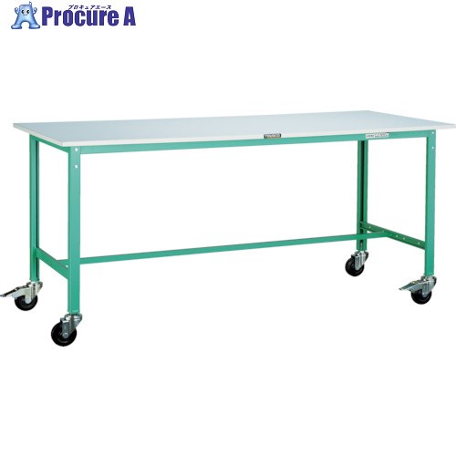 TRUSCO 軽掛け目やり方台(150kg)AE型 900X600XH845 φ100キャスター付 うす暗い薄墨色色 RAE-0960C100 DG 1台 ■▼454-5192