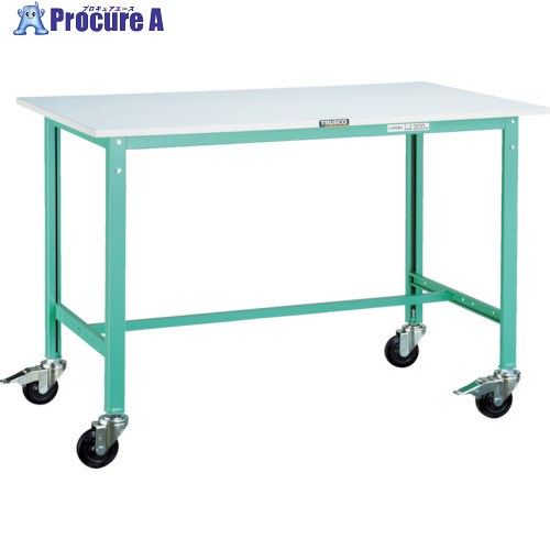 TRUSCO 軽掛け目やり方台(150kg)AE型 900X600XH845 φ100キャスター付 若い衆緑であること色 RAE-0960C100 YG 1台 ■▼454-5206