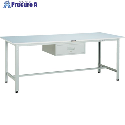 TRUSCO 軽荷重作業台(300kg)AE型 1800X750 1段引出付 ホワイト色 RAE-1800F1 W 1台 ■▼454-5656
