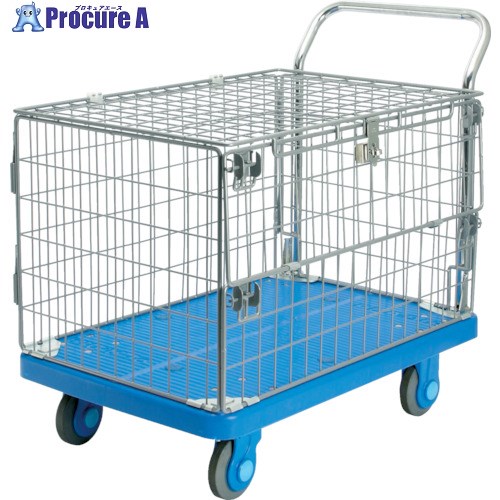 カナツー 静音[[R下]]PLA300網-蓋付樹脂製運搬車 PLA300AMIM1FT 1台 ■▼457-7329 ※車上渡し｜プロキュアエース 44,930円
